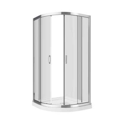Kit de cabine de douche Mona-NW Neo Round avec base acrylique sans parois