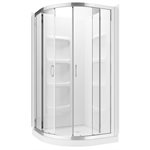 Mona Neo Round Shower Enclosure Kit With Acrylic Base and Walls