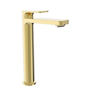 High single hole lavatory faucet, drain not included