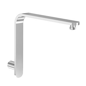 "15"" L-shaped shower arm with flange"