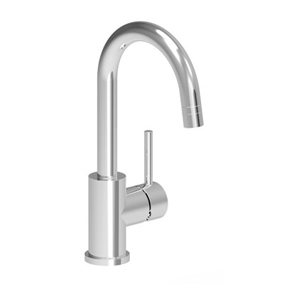 Single hole bar / prep kitchen faucet with dual spray