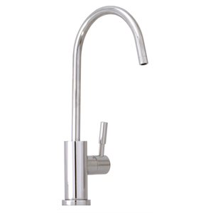 Modern style, single hole faucet for water filtration system