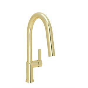 Single hole kitchen faucet with 2-function pull-down spray