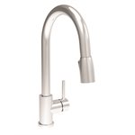 Modern single hole kitchen faucet with single lever and 2-fu