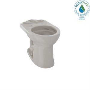 TOTO® Drake® II Universal Height Round Toilet Bowl with CEFIONTECT, Bone - C453CUFG#03