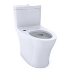 TOTO® Aquia® IV One-Piece Elongated Dual Flush 1.0 and 0.8 GPF WASHLET®+ and Auto Flush Ready Toilet with CEFIONTECT®, Cotton White - CST646CUMFGAT40#01
