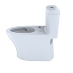 TOTO® Aquia® IV One-Piece Elongated Dual Flush 1.0 and 0.8 GPF WASHLET®+ and Auto Flush Ready Toilet with CEFIONTECT®, Cotton White - CST646CUMFGAT40#01