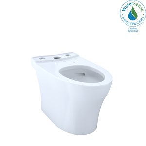 TOTO® Aquia® IV Elongated Universal Height Skirted Toilet Bowl with CEFIONTECT, Cotton White - CT446CUFG#01