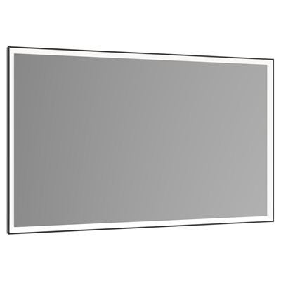 Miroir lumineux 42" | anodisé noir