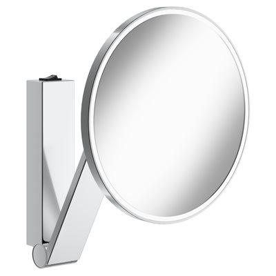 Cosmetic mirror | brushed black chrome