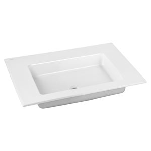 28" Ceramic washbasin | white