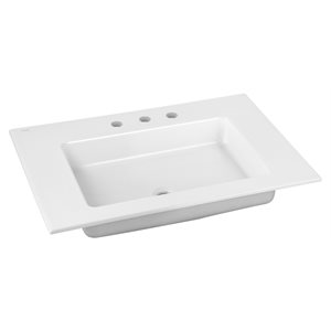28" Ceramic washbasin | white