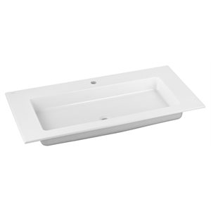 42" Ceramic washbasin | white