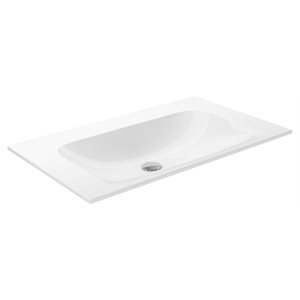 32" Ceramic washbasin | white