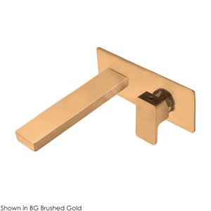 ROUGH - Wall mount two hole faucet with one lever handle on