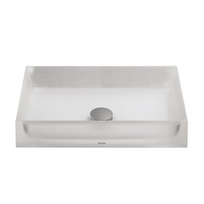 TOTO® Luminist™ Rectangular Vessel Bathroom Sink, Frosted White - LLT151#61