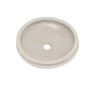 Lavabo de salle de bain rond TOTO® Curva® à encastrer, beige Sedona - LT183#12