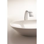 Lavabo de salle de bain TOTO® Kiwami® ovale de 16 pouces avec CEFIONTECT®, coton blanc - LT473G#01