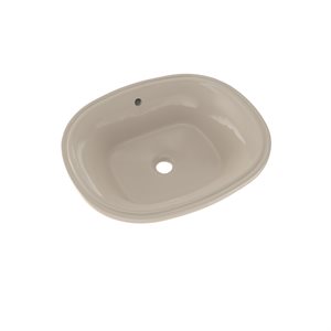 TOTO® Maris™ 17-5 / 8" x 14-9 / 16" Oval Undermount Bathroom Sink with CEFIONTECT, Bone - LT483G#03