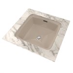 Lavabo de salle de bain carré TOTO® Connelly™ sous plan avec CEFIONTECT, os - LT491G#03