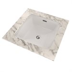 Lavabo de salle de bain carré TOTO® Connelly™ sous plan avec CEFIONTECT, blanc colonial - LT491G#11