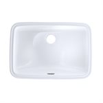 TOTO® 19" x 12-3 / 8" Rectangular Undermount Bathroom Sink with CEFIONTECT, Cotton White - LT542G#01