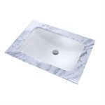 TOTO® 19" x 12-3 / 8" Rectangular Undermount Bathroom Sink with CEFIONTECT, Cotton White - LT542G#01