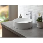 TOTO® Arvina™ 16-9 / 16" Round Vessel Bathroom Sink, Cotton White - LT573#01