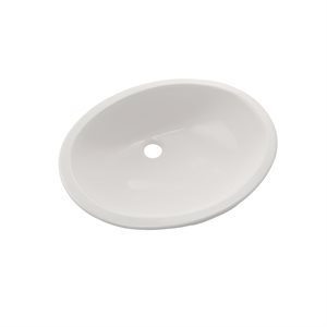 Lavabo de salle de bain ovale à encastrer TOTO® Rendezvous® avec CEFIONTECT, blanc colonial - LT579G#11