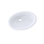 TOTO® Dantesca® Oval Undermount Bathroom Sink with CEFIONTECT, Cotton White - LT597G#01