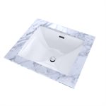 TOTO® Legato® Rectangular Undermount Bathroom Sink with CEFIONTECT, Cotton White - LT624G#01