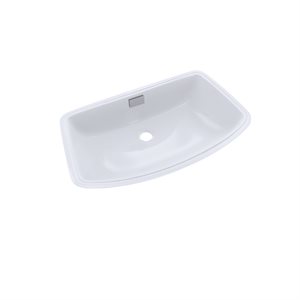 TOTO® Soirée® Arched Front Rectangular Undermount Bathroom Sink, Cotton White - LT967#01