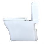TOTO® Aquia IV® 1G® Cube Two-Piece Elongated Dual Flush 1.0 and 0.8 GPF Universal Height Toilet with CEFIONTECT®, WASHLET®+ Ready, Cotton White - MS436124CUMFG#01
