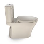 TOTO Aquia IV 1G WASHLET+ Two-Piece Elongated Dual Flush 1.0 and 0.8 GPF Toilet with CEFIONTECT, Bone - MS446124CUMG#03
