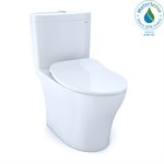 TOTO® Aquia® IV 1G® Two-Piece Elongated Dual Flush 1.0 and 0.8 GPF Toilet with CEFIONTECT® and SoftClose® Seat, WASHLET®+ Ready, Cotton White - MS446234CUMFG#01