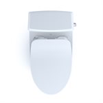 TOTO® Aquia® IV 1G® Two-Piece Elongated Dual Flush 1.0 and 0.8 GPF Toilet with CEFIONTECT® and SoftClose® Seat, WASHLET®+ Ready, Cotton White - MS446234CUMG#01