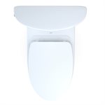 TOTO® Aquia IV® 1G® Arc Two-Piece Elongated Dual Flush 1.0 and 0.8 GPF Universal Height Toilet with CEFIONTECT®, WASHLET®+ Ready, Cotton White - MS448124CUMFG#01