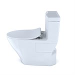 Toilette monocoque allongée 1,28 GPF TOTO® Aimes® avec siège CEFIONTECT® et SoftClose®, compatible WASHLET®+, coton blanc - MS626234CEFG#01
