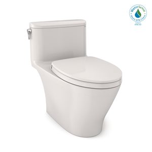 TOTO® Nexus® Toilette monocoque allongée à hauteur universelle de 1,28 GPF avec siège CEFIONTECT® et SS124 SoftClose, WASHLET®+ Ready, Colonial White - MS642124CEFG#11