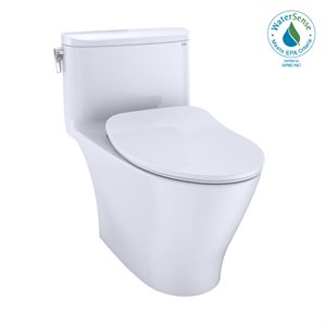 TOTO® Nexus® Toilette monocoque allongée à hauteur universelle 1,28 GPF avec siège CEFIONTECT et SS234 SoftClose, compatible WASHLET+, coton blanc - MS642234CEFG#01
