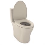 TOTO® Aquia® IV One-Piece Elongated Dual Flush 1.28 and 0.8 GPF Universal Height, WASHLET®+ Ready Toilet with CEFIONTECT®, Bone- MS646124CEMFG#03