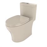 TOTO® Aquia® IV One-Piece Elongated Dual Flush 1.0 and 0.8 GPF Universal Height, WASHLET®+ Ready Toilet with CEFIONTECT®, Bone- MS646124CUMFG#03