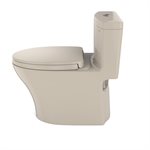 TOTO® Aquia® IV One-Piece Elongated Dual Flush 1.0 and 0.8 GPF Universal Height, WASHLET®+ Ready Toilet with CEFIONTECT®, Bone- MS646124CUMFG#03