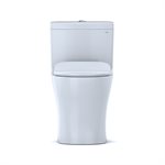 TOTO® Aquia® IV One-Piece Elongated Dual Flush 1.0 and 0.8 GPF Universal Height, WASHLET®+ Ready Toilet with CEFIONTECT® Cotton White- MS646234CUMFG#01