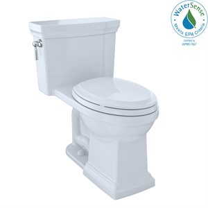 TOTO® Promenade® II One-Piece Elongated 1.28 GPF Universal Height Toilet with CEFIONTECT, Cotton White - MS814224CEFG#01