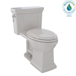 TOTO® Promenade® II One-Piece Elongated 1.28 GPF Universal Height Toilet with CEFIONTECT, Sedona Beige - MS814224CEFG#12