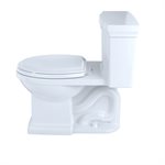 TOTO® Promenade® II One-Piece Elongated 1.28 GPF Universal Height Toilet with CEFIONTECT and Right-Hand Trip Lever, Cotton White - MS814224CEFRG#01