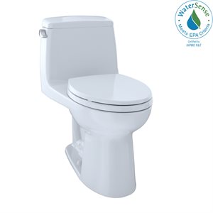 TOTO® Eco UltraMax® Toilette monocoque allongée 1,28 GPF conforme ADA, coton blanc - MS854114EL#01