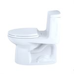 TOTO® Eco UltraMax® Toilette allongée monocoque 1,28 GPF conforme ADA, os - MS854114EL#03