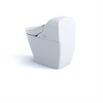 TOTO® WASHLET® G400 Bidet Seat with Integrated Dual Flush 1.28 or 0.9 GPF Toilet with PREMIST, Cotton White - MS920CEMFG#01